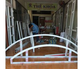 Nhôm Xingfa uốn vòm