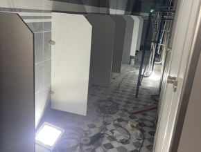 Thi công vách ngăn tấm composite phòng tắm và nhà vệ sinh Công ty Cơ Khí Nam Phát